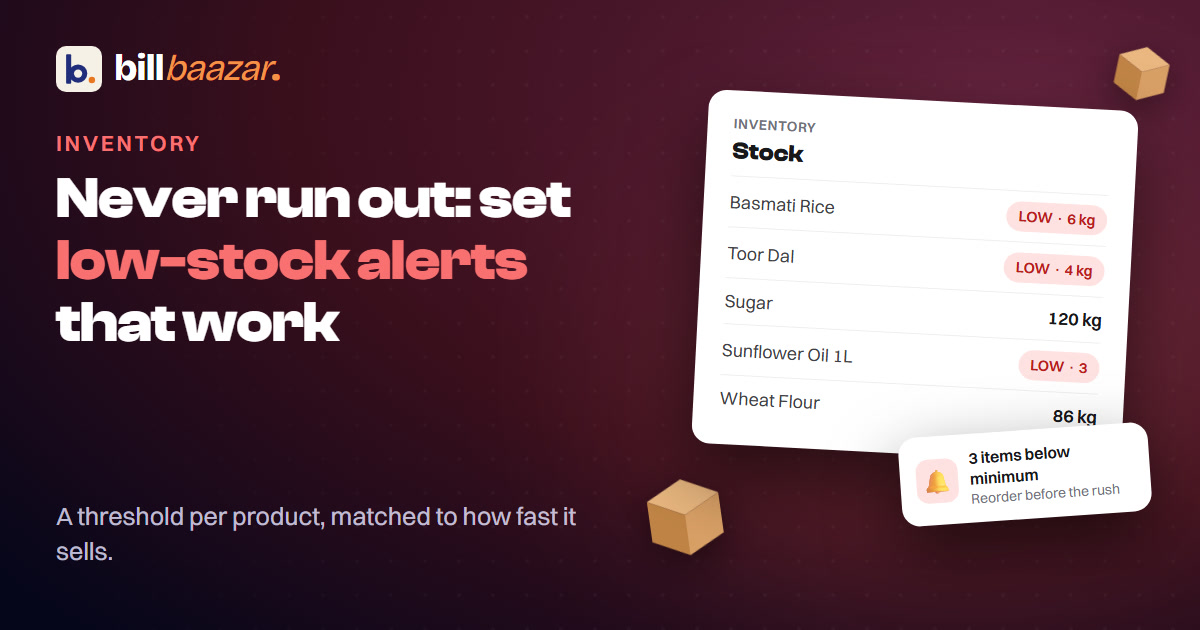 How to Set Low-Stock Alerts So You Never Run Out